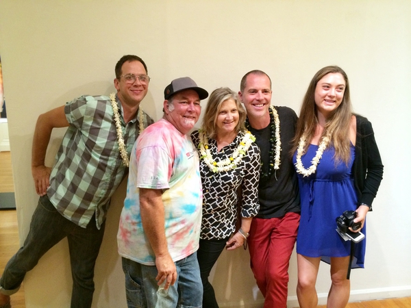 Shane Robinson's solo show opening at Hui No'eau, Maui, 2014